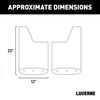 Luverne Truck Equipment MUDGUARDS-RUBBER MUD FLAPS BLACK 251723